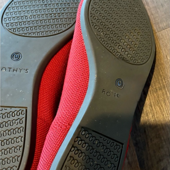 Rothy's Vibrant Red and Blue Flats - Picture 2 of 3